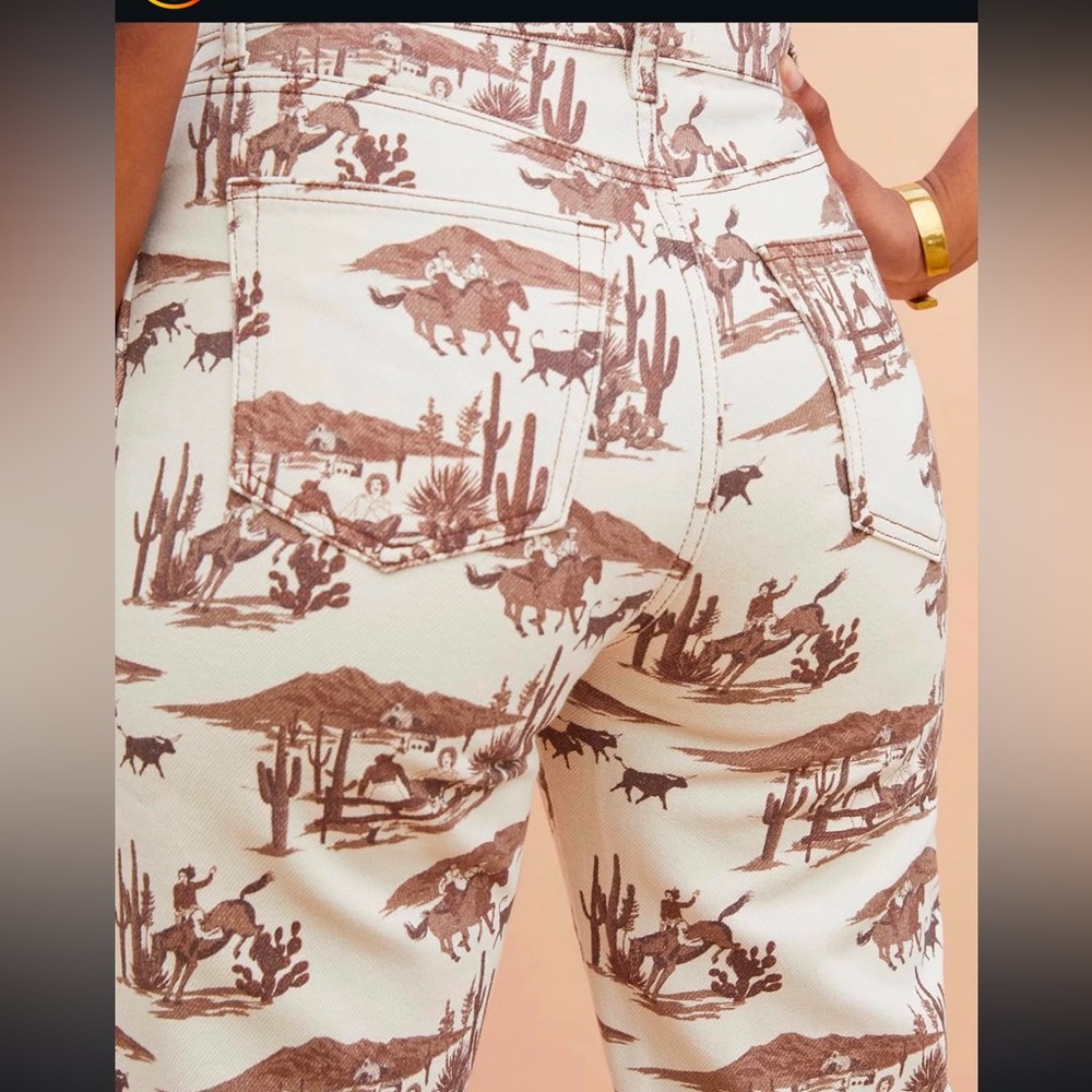 Reformation cowboy/western print denim
Sonora straight leg